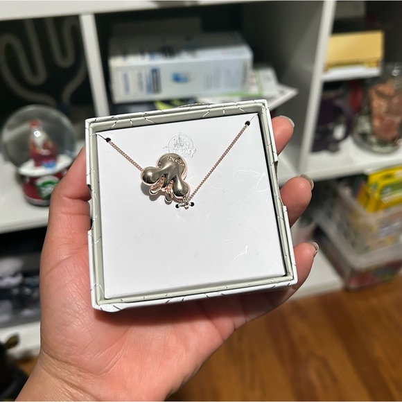 Disney Parks Minnie Mouse Crystal Rose Gold Necklace - Picture 2 of 5